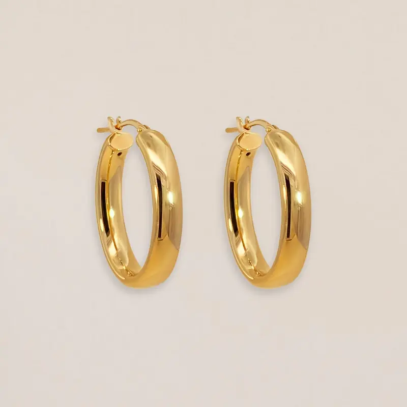 Bold Oval Hoops