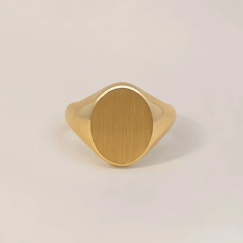 Bold Oval Signet Ring