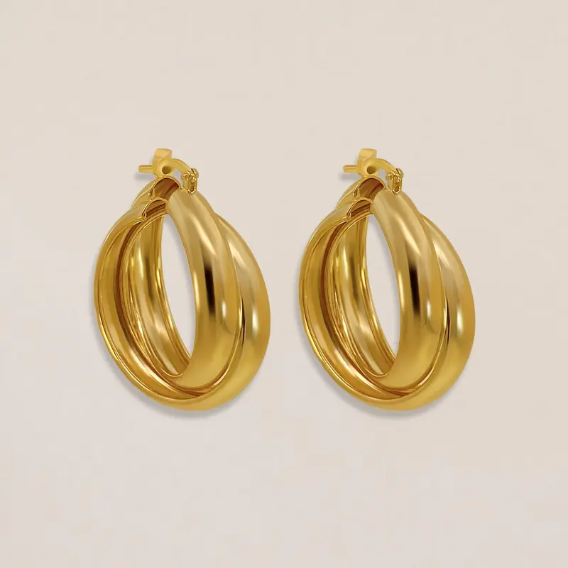 Bold Twist Hoops