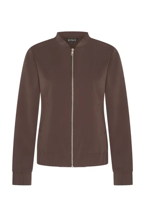 Bomber - Mi Piace - Travelstof Jas - Espresso - 202463