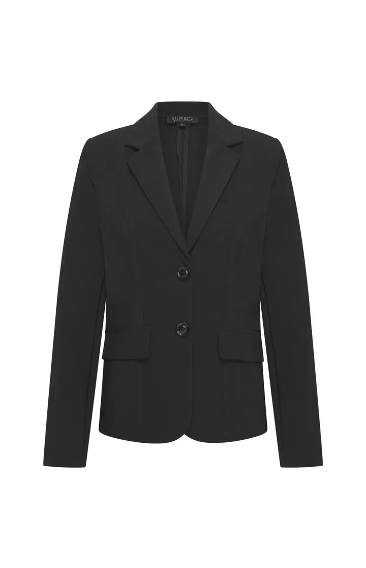 Bonded Levi - Mi Piace - Travelstof Blazer - Zwart - 202634
