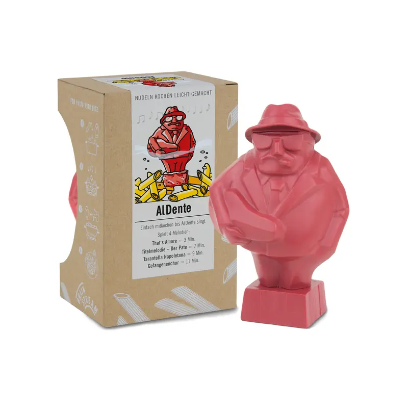Brainstream Al Dente Pasta Timer | Zingende Keukenwekker | Rood