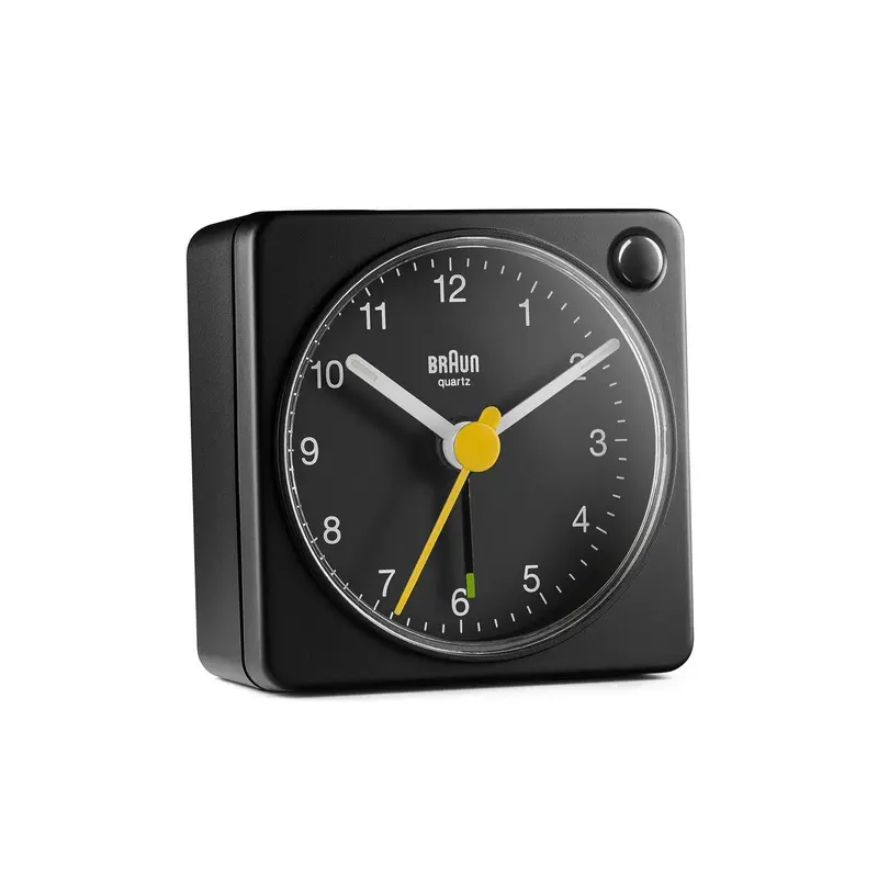 Braun BC02 Analoge Wekker | Zwart