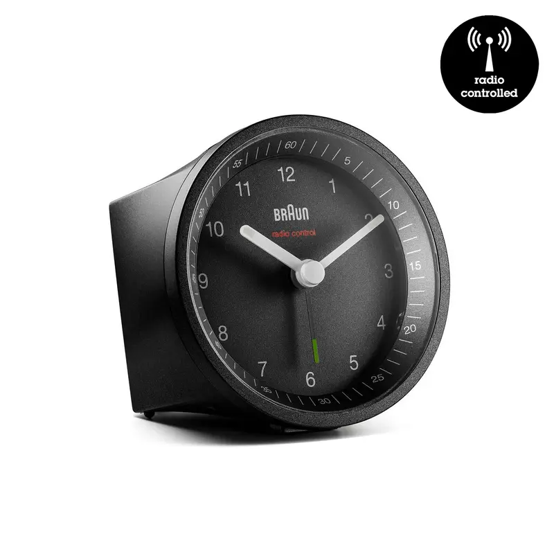 Braun BC07-DCF Analoge Wekker | Radiogestuurd | Zwart