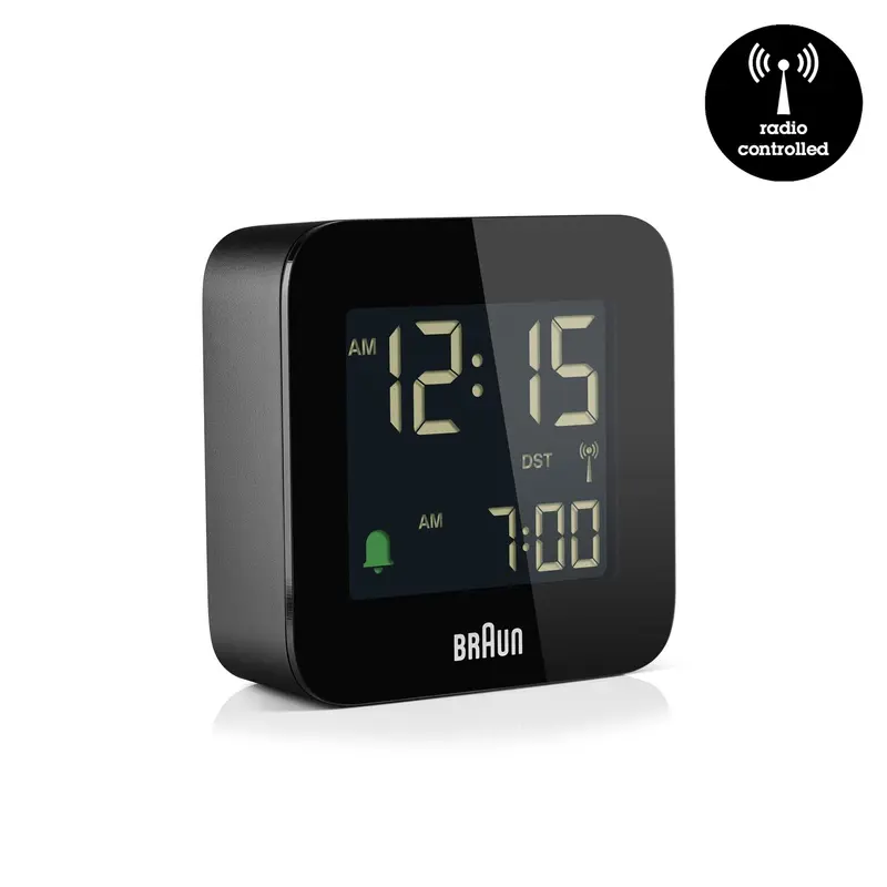 Braun BC08-DCF Digitale Wekker | Radiogestuurd | Zwart