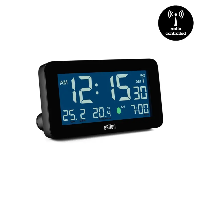 Braun BC10-DCF Digitale Wekker  | Radiogestuurd | Zwart