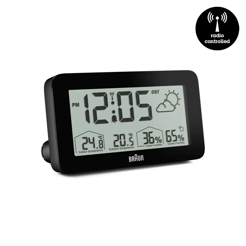 Braun BC13-DCF Weerstation & Digitale Wekker | Zwart