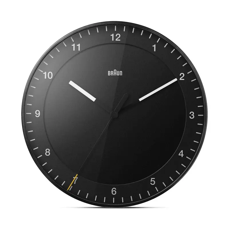 Braun BC17 Analoge Wandklok | Zwart