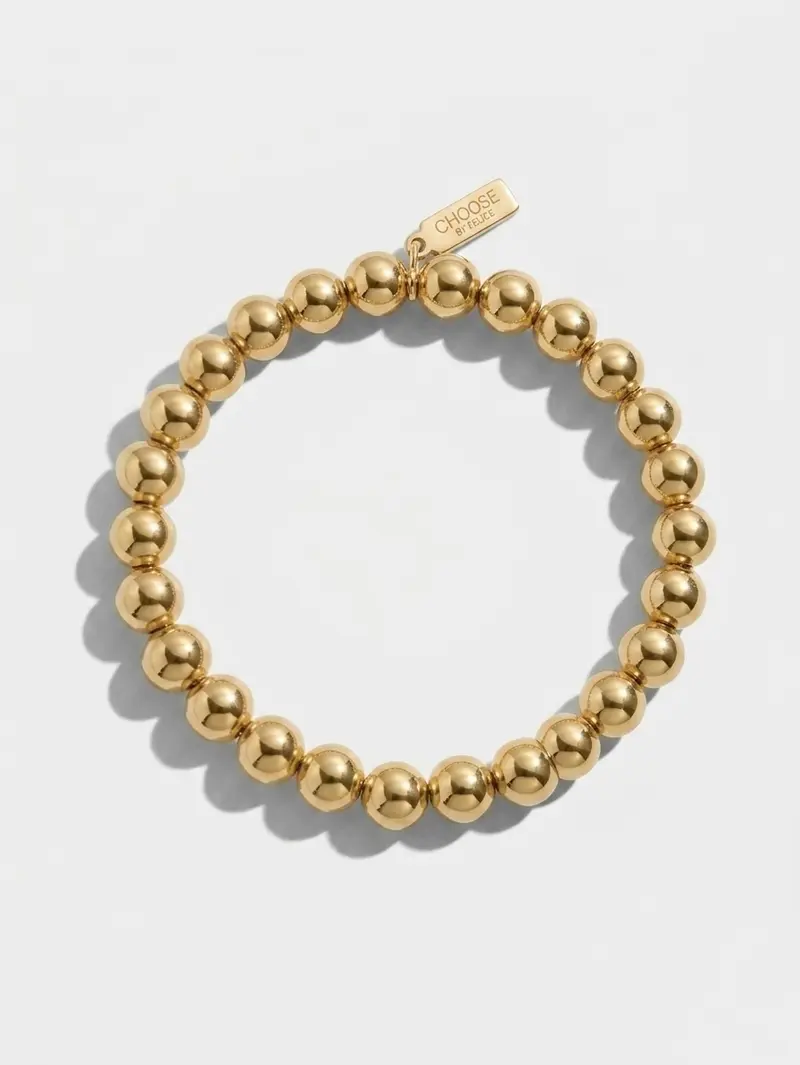 Bubbel Bracelet Gold 8mm