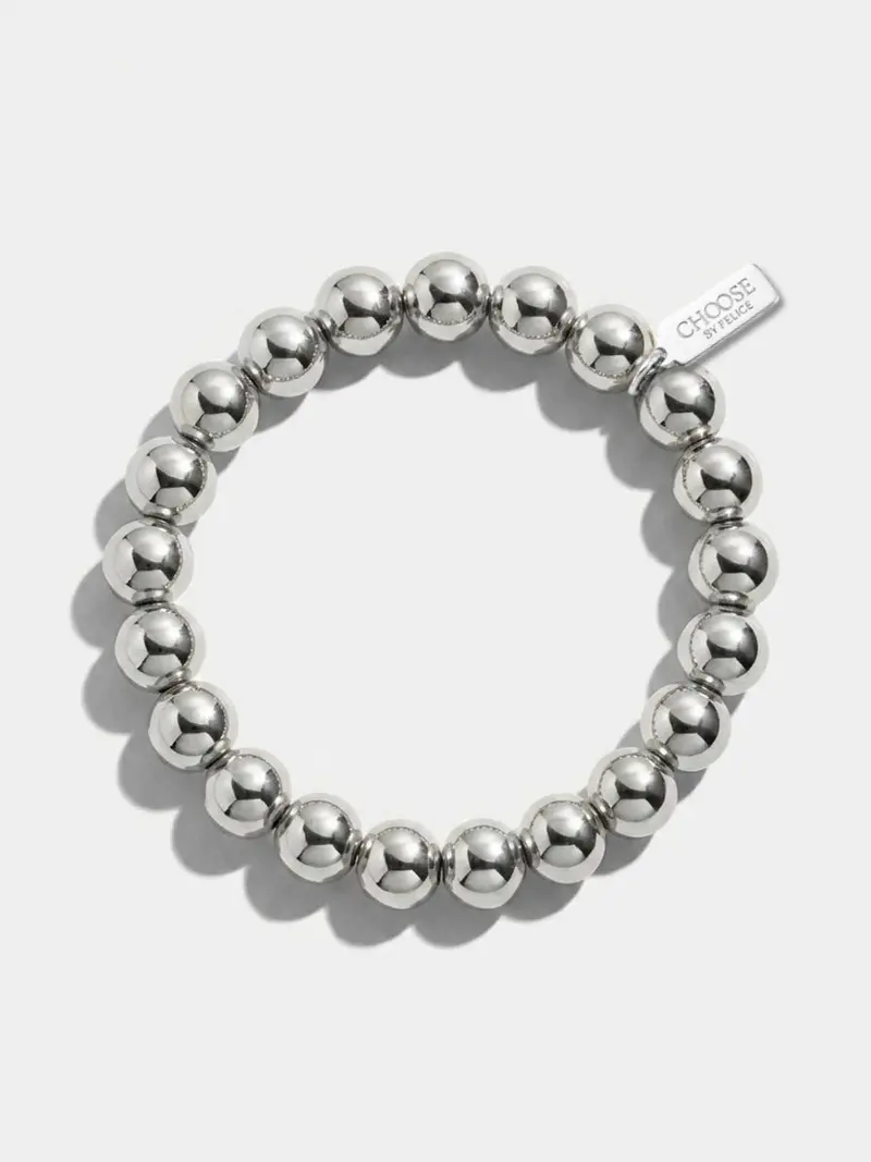 Bubbel Bracelet Silver 10mm