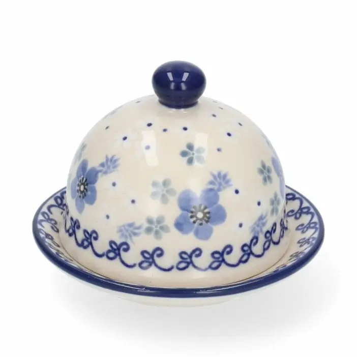 Bunzlau castle butter dish round spring ballet