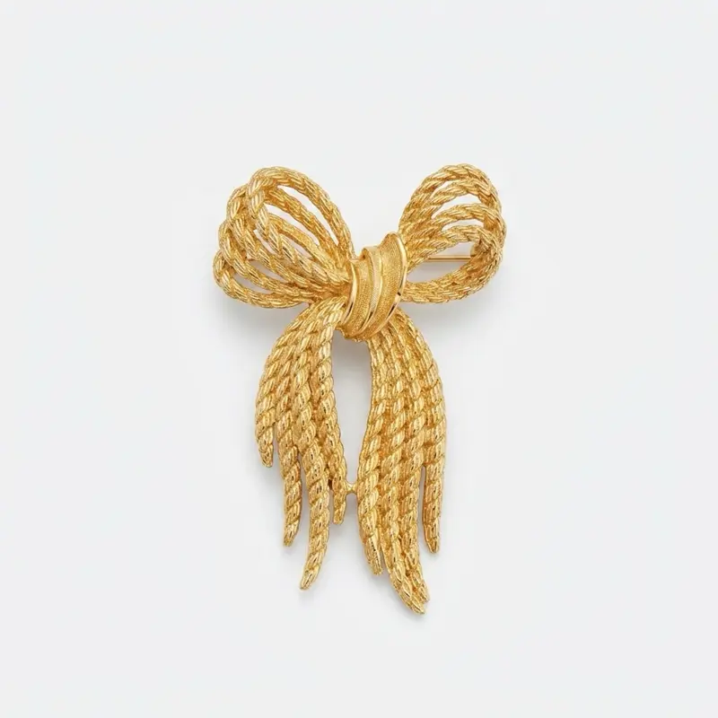 Camélia Bow Brooch