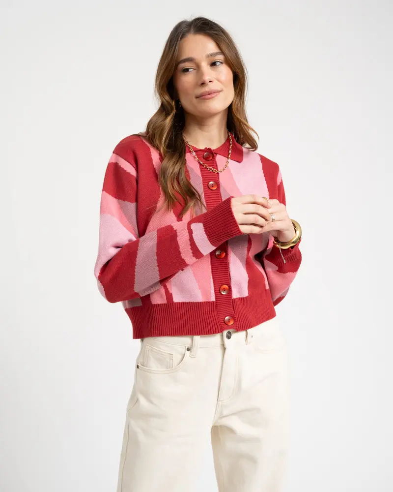 Cardigan Roze