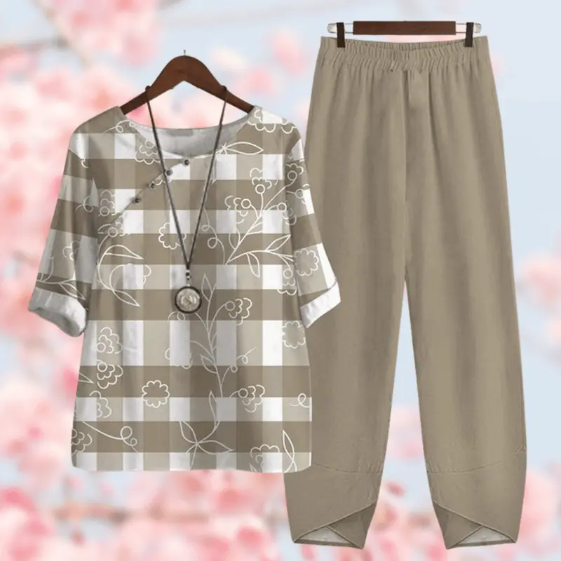 Cecily | Elegante Herbstkomfortkollektion, Shirt & Hose
