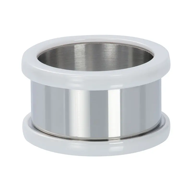 Ceramic zilver/wit 12mm