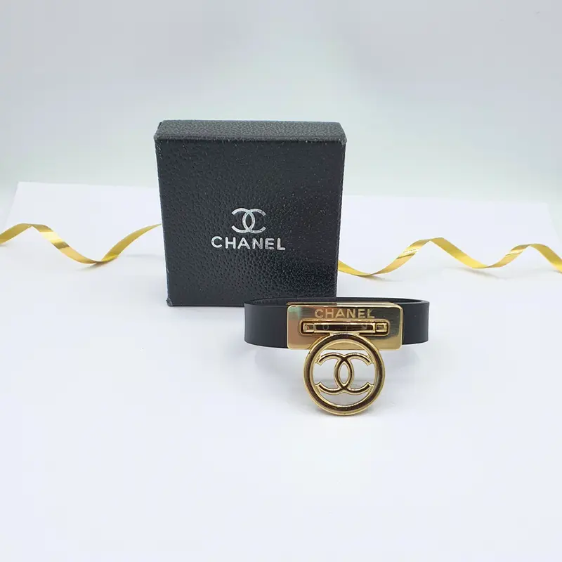 Chanel CC Logo Circular Frame Bracelet