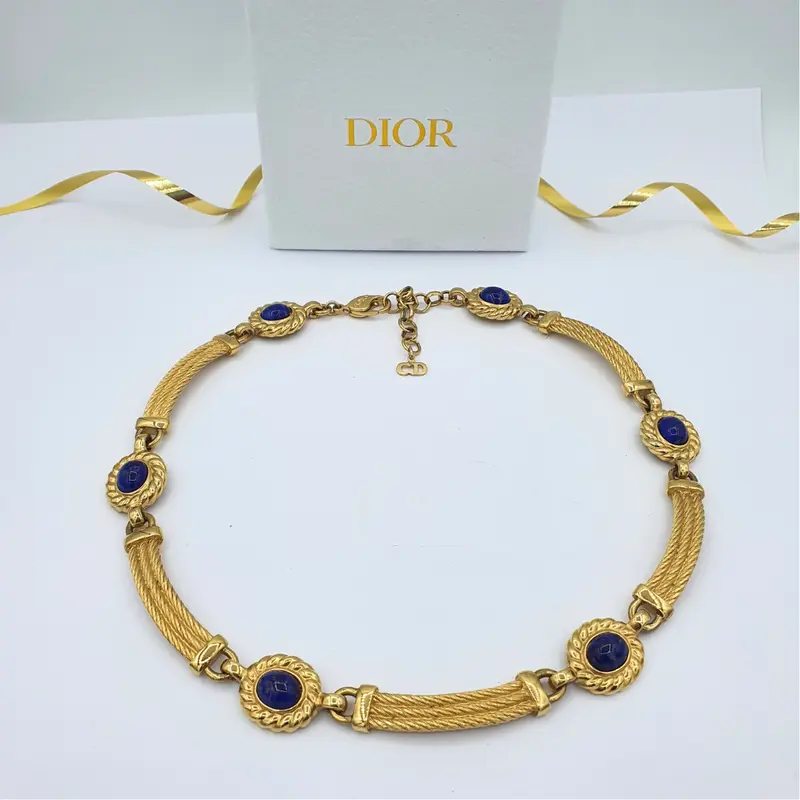 Christian Dior Oval Medallions Necklace