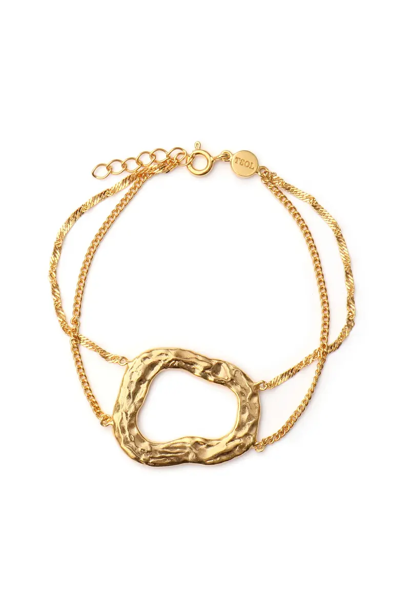 Circle Double Armband - Gold