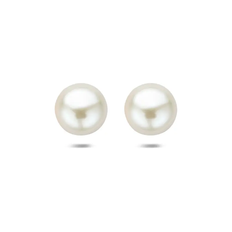 'Claire' 14 karaat geelgouden oorknoppen parel 9,5 mm