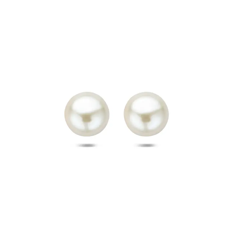 'Claire' 14 karaat geelgouden oorknoppen parel 9 mm