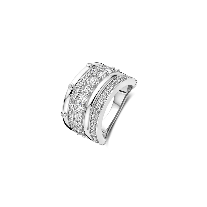 Classic Layered Zirconia Ring - L model