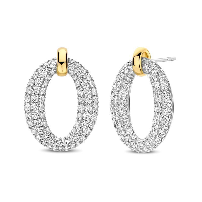 Classic Soft Oval Zirconia Earrings