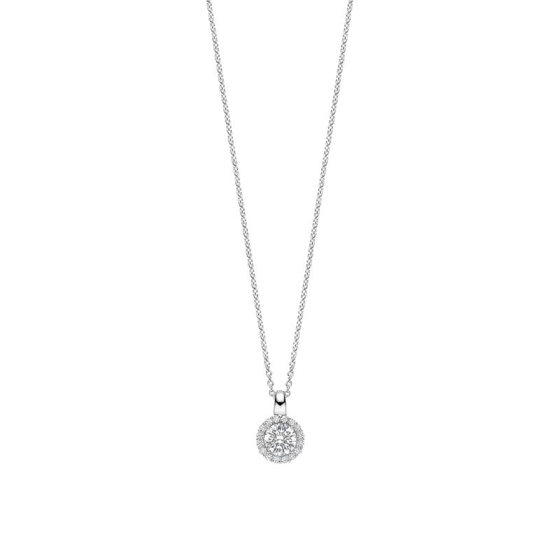 Classic Zirconia Necklace Round