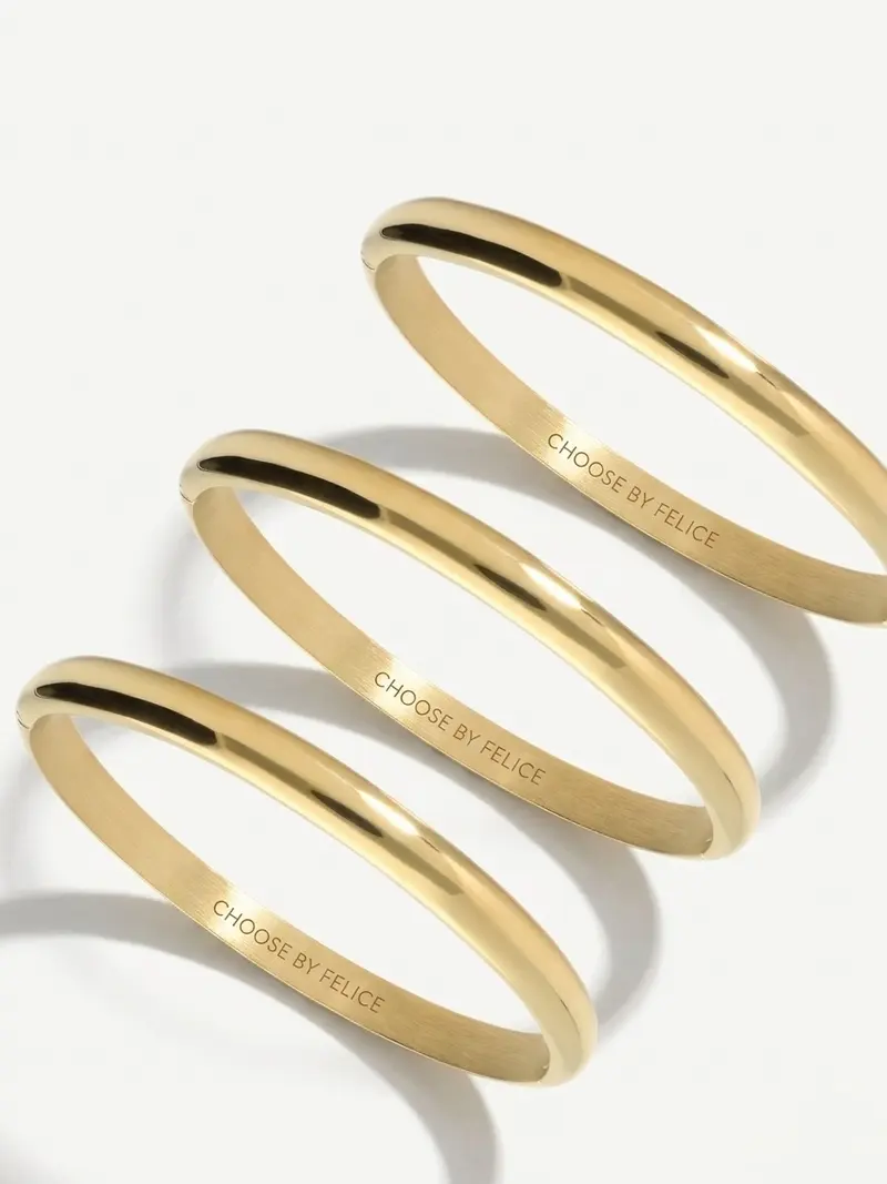 Classy Bangle Bracelet 8mm