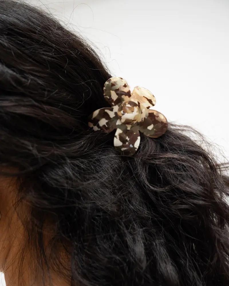 Claw Clip Flower Mixy Bruin