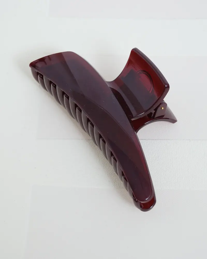 Claw Clip Pointy Bordeaux
