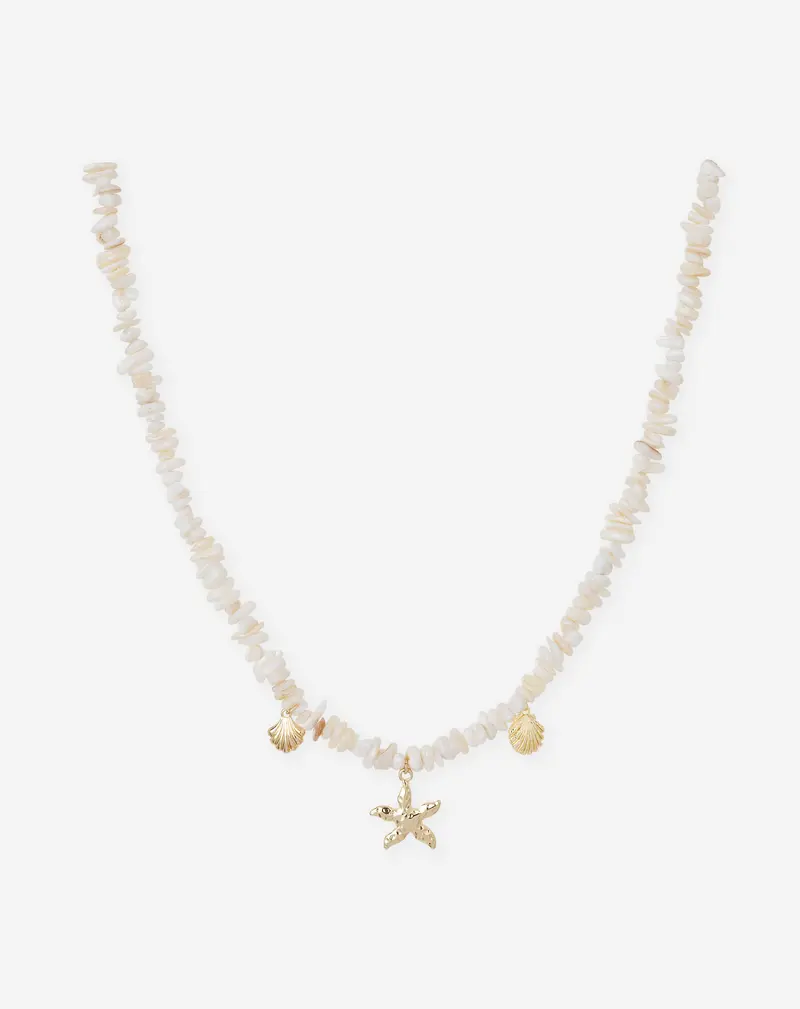 COLORED BEADS NECKLACE CRÈME