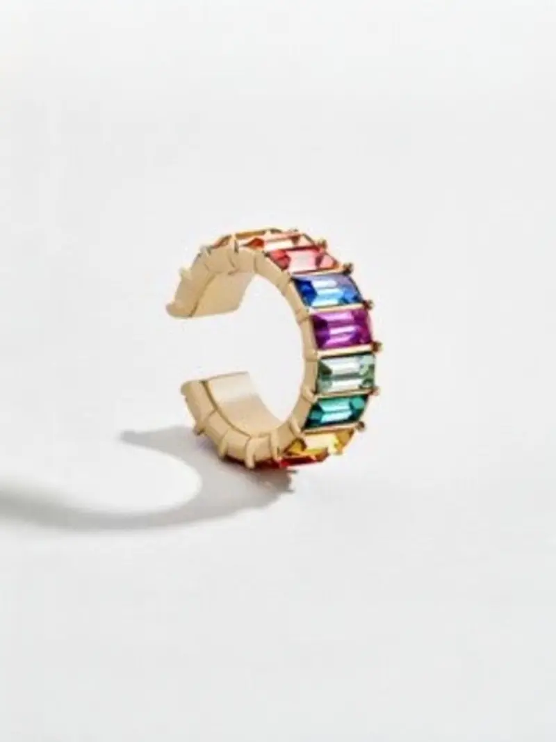 Colorful Ear Cuff Gold