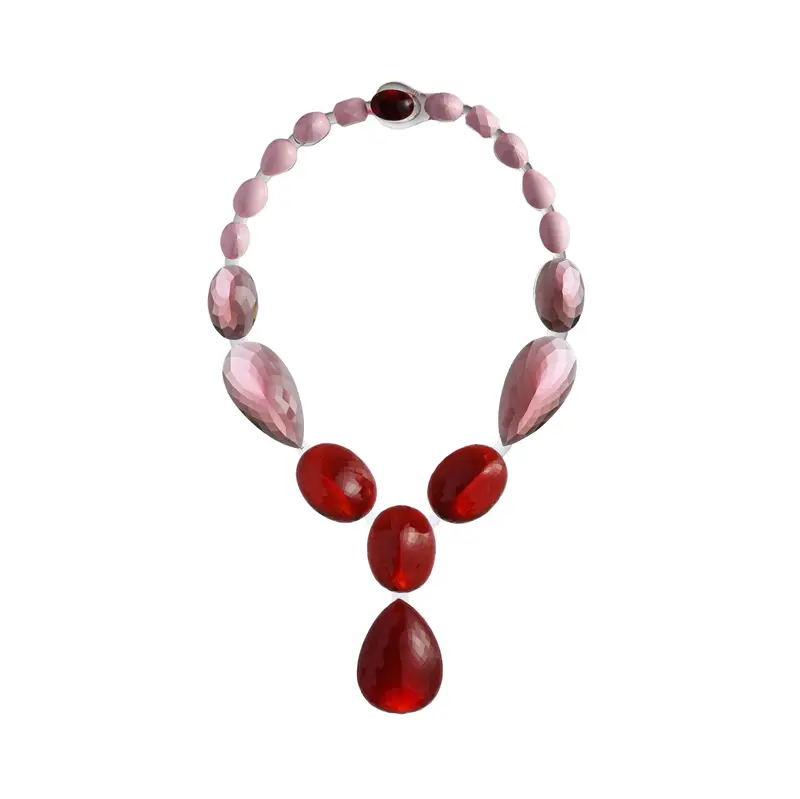 Corsari Jewels Halsketting Collier Big Stones | Rood