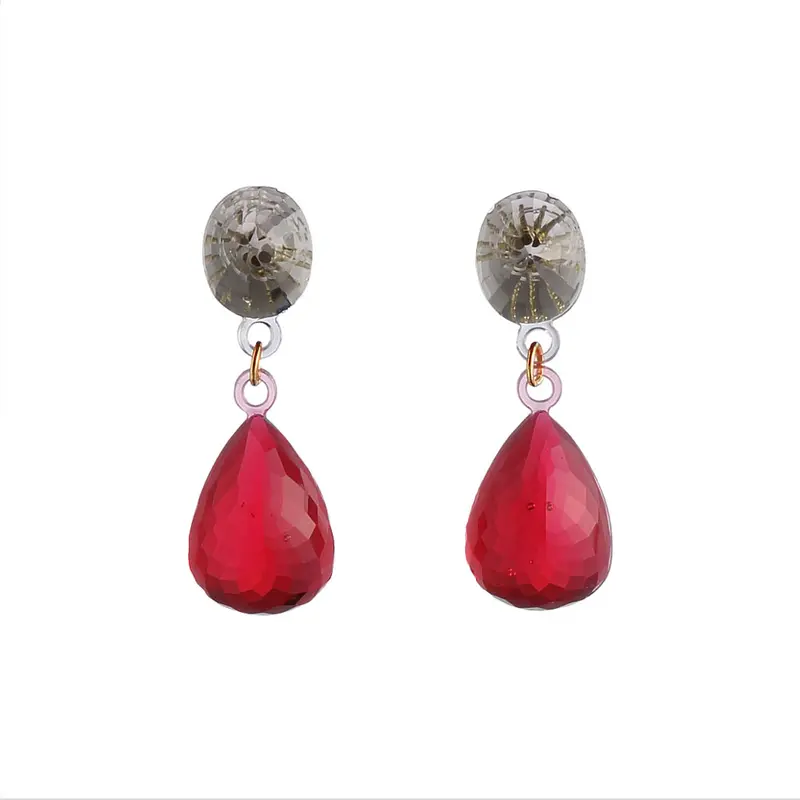 Corsari Jewels Oorbellen Crown Doppio | Rood