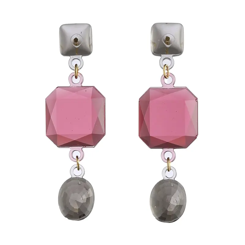Corsari Jewels Oorbellen Crown Triplo | Roze