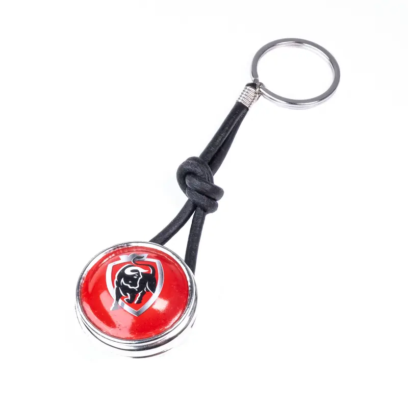Crazyclage Sleutelhanger Jupiler Bierdop | Zwart Leer