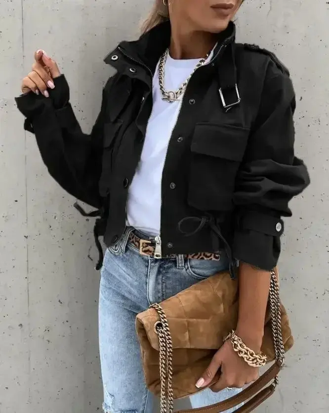 Cropped Herbstjacke mit Chic – Noëlle