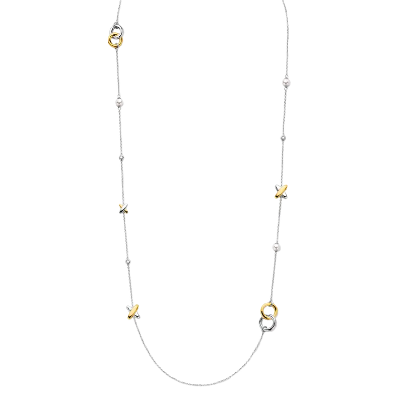 Cross Connected Charm Necklace