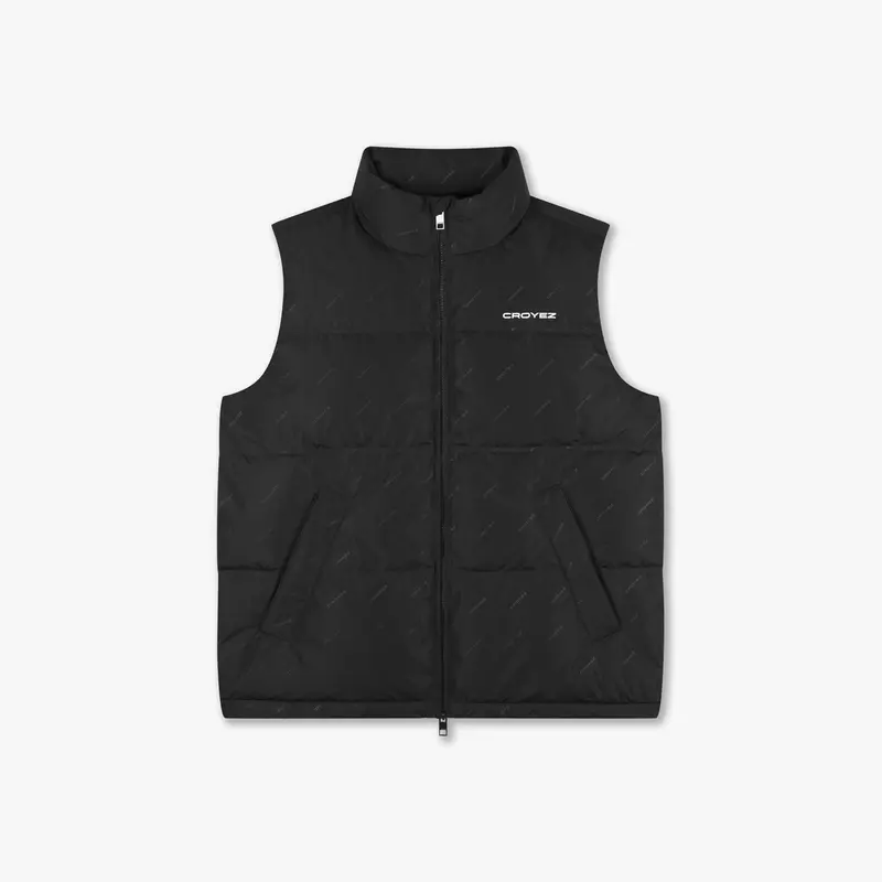 CROYEZ ALLOVER BODYWARMER | BLACK