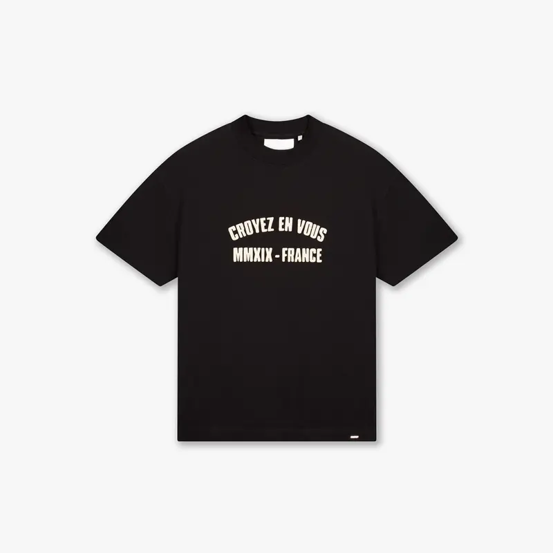 Croyez Applique T-Shirt | Black