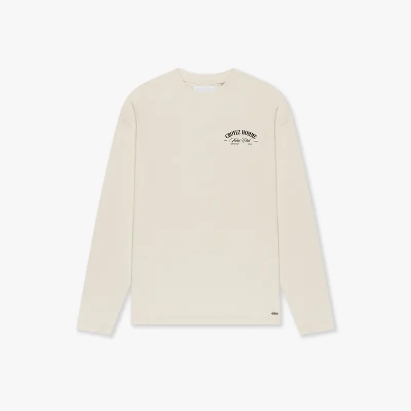 CROYEZ ARTIST CLUB LONGSLEEVE T-SHIRT | OFF-WHITE
