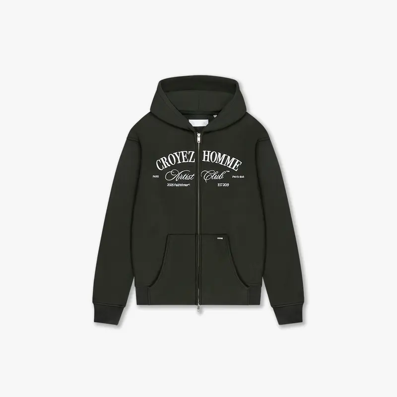 CROYEZ ARTIST CLUB ZIP-HOODIE | DARK GREEN