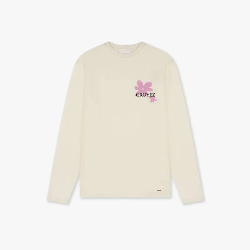 CROYEZ BOTANIQUE LONGSLEEVE | OFF-WHITE/PINK