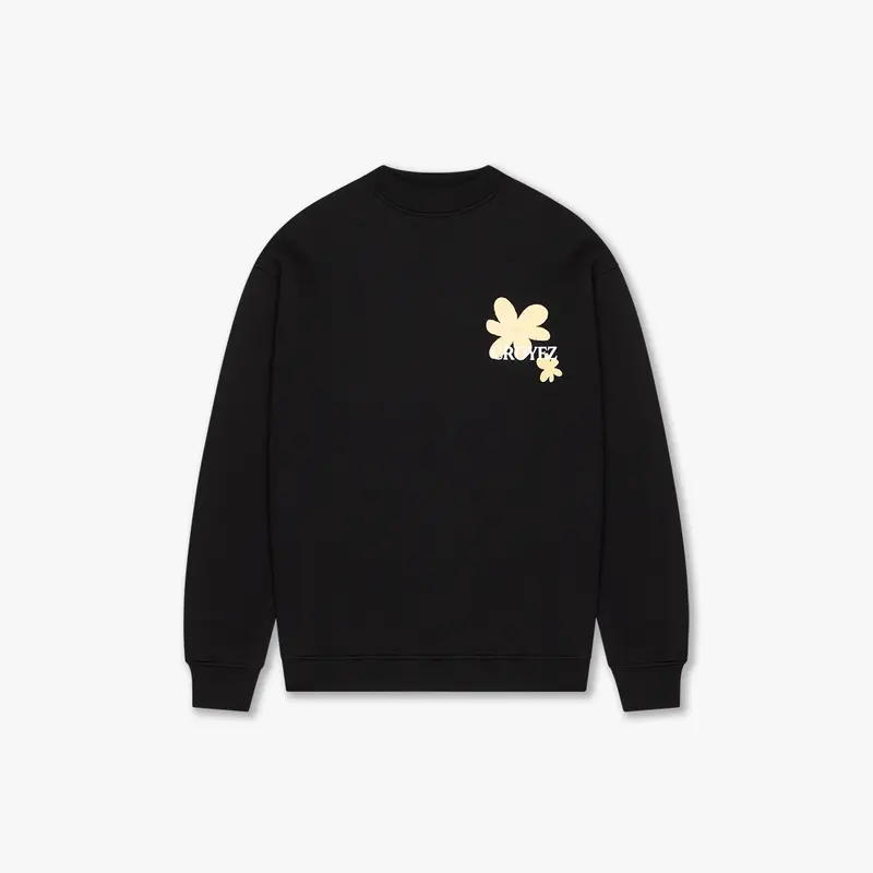 CROYEZ BOTANIQUE SWEATER | BLACK/LIME