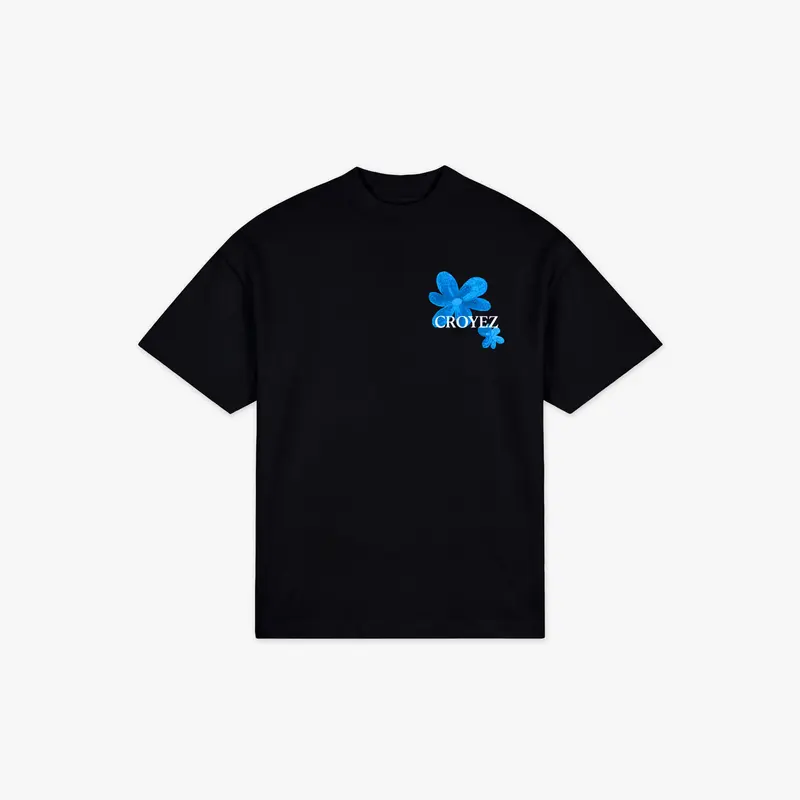 Croyez Botanique T-Shirt | Black/Tiffany Blue