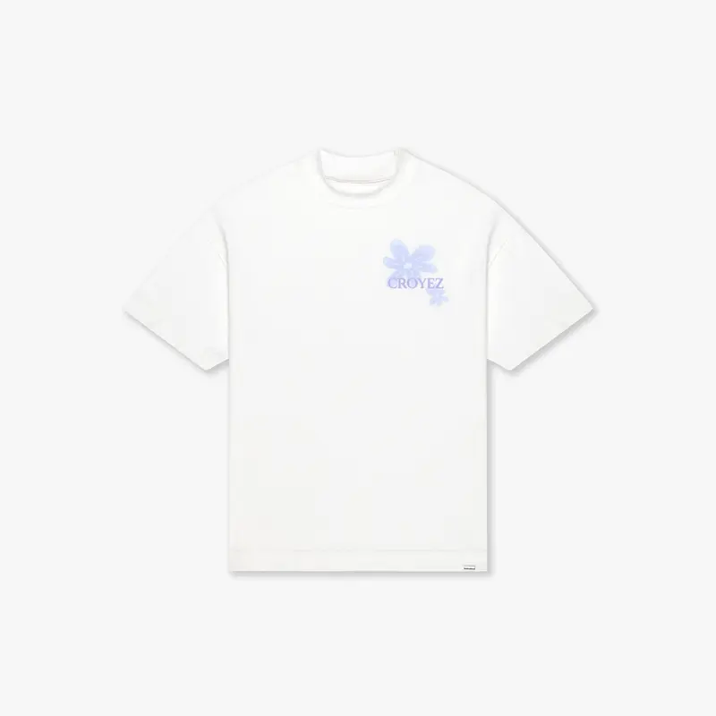CROYEZ BOTANIQUE T-SHIRT | OFF-WHITE/LILAC