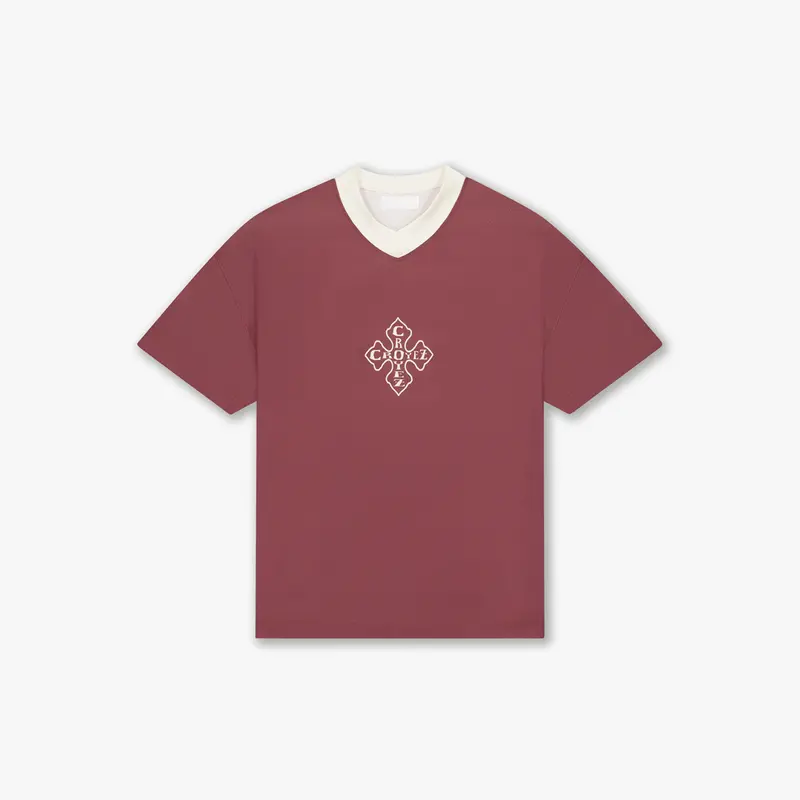 Croyez Camo Mesh Jersey | Cherry/Off-White