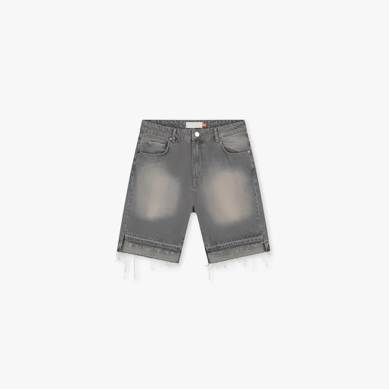 Croyez CD2 Stepped Hem Shorts | Light Grey