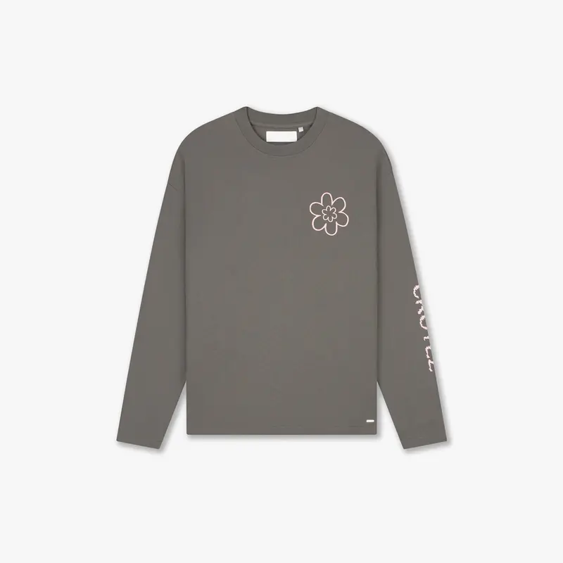 Croyez Contour De La Fleur Longsleeve | Washed Brown