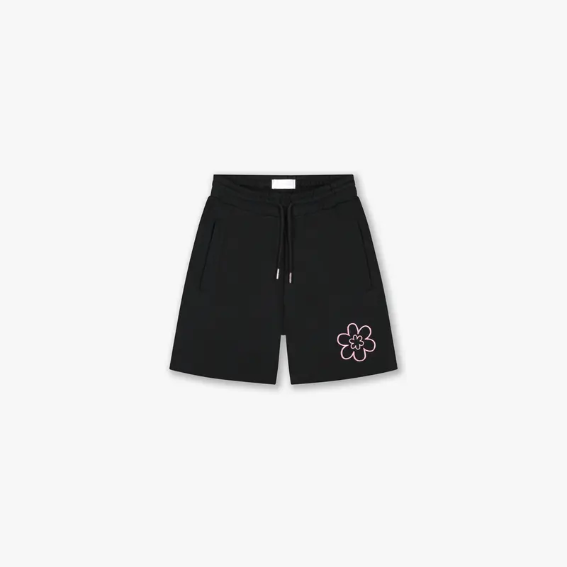 Croyez Contour De La Fleur Shorts | Black